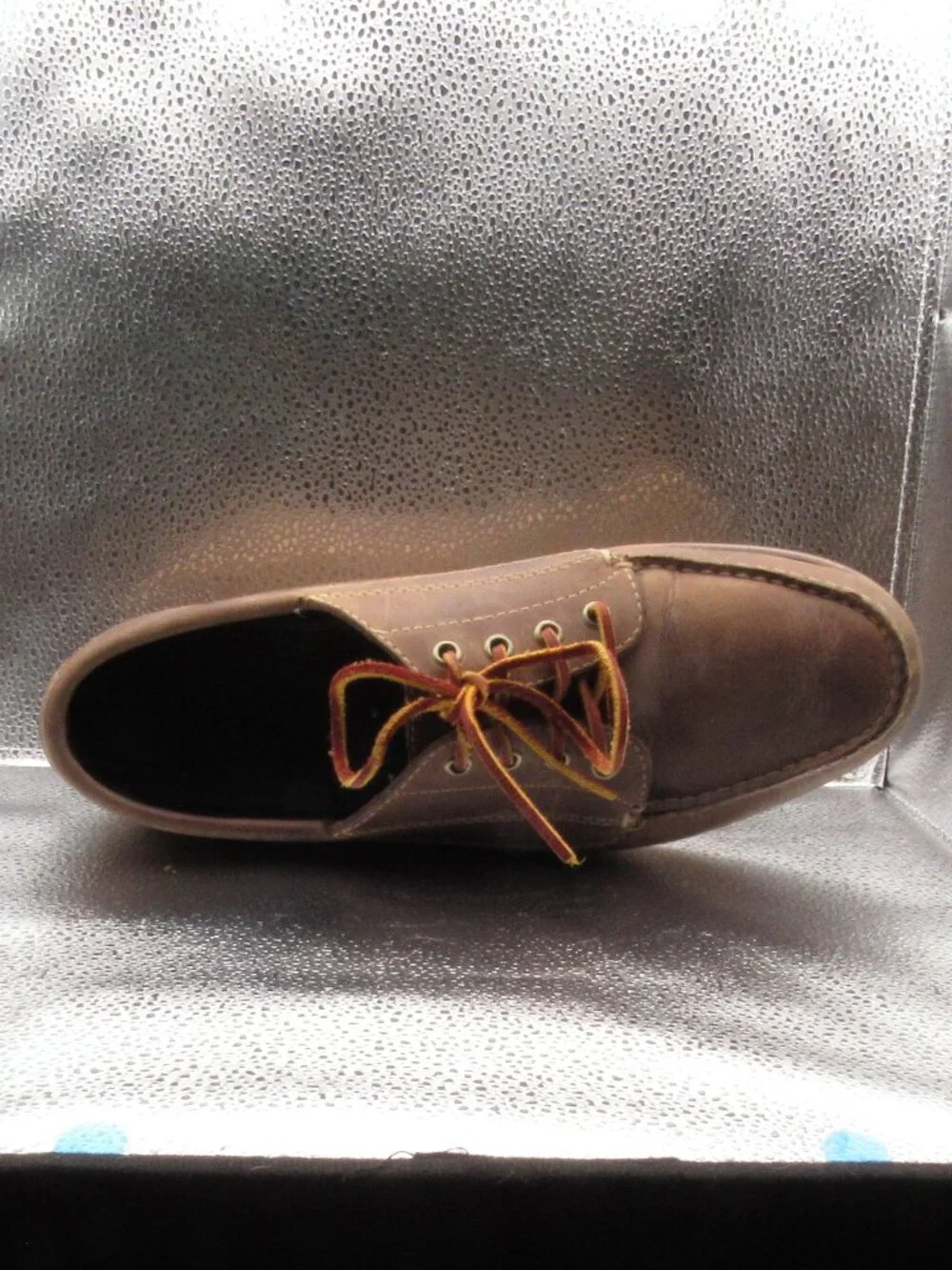 LL Bean Boat Shoes Men 11 D Brown Signature Jackman Blucher Moc Leather 281250